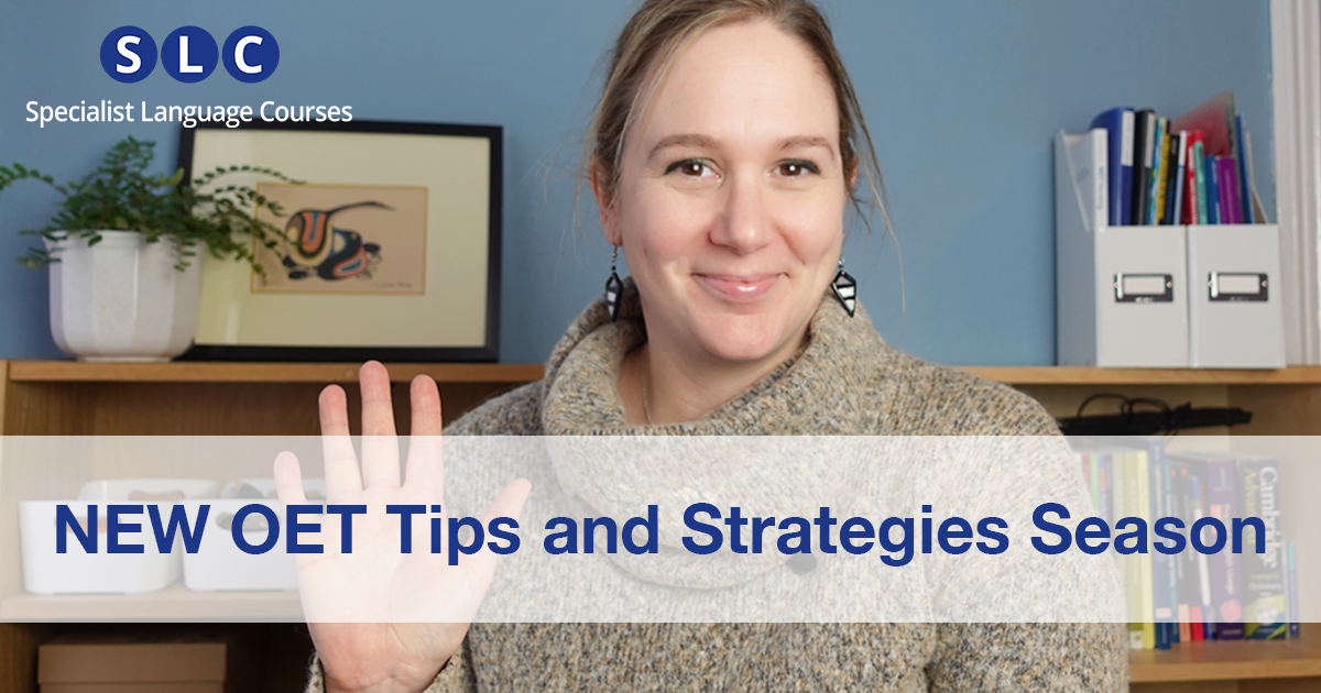 OET Jo Tips And Strategies NEW SEASON!